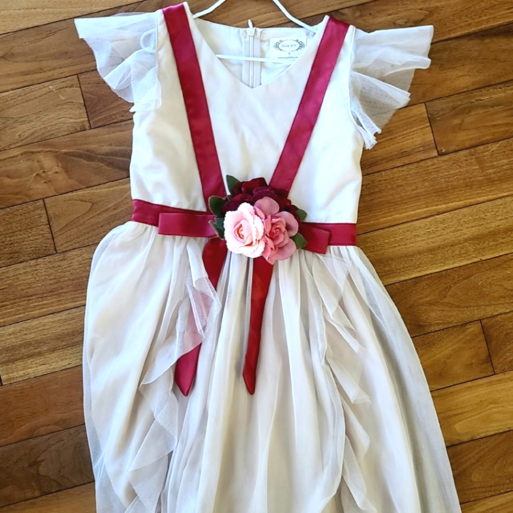 Joyfolie flutter sleeve formal dress